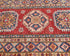 13 Feet Red Kazak Afghan Hand Knotted Wool Runner Rug